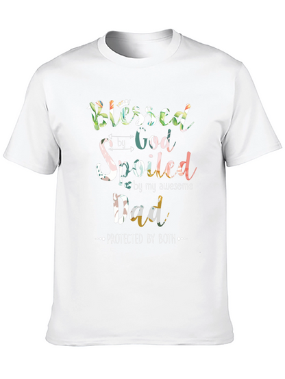 Blessed Spoiled Dad Graphic T-Shirt