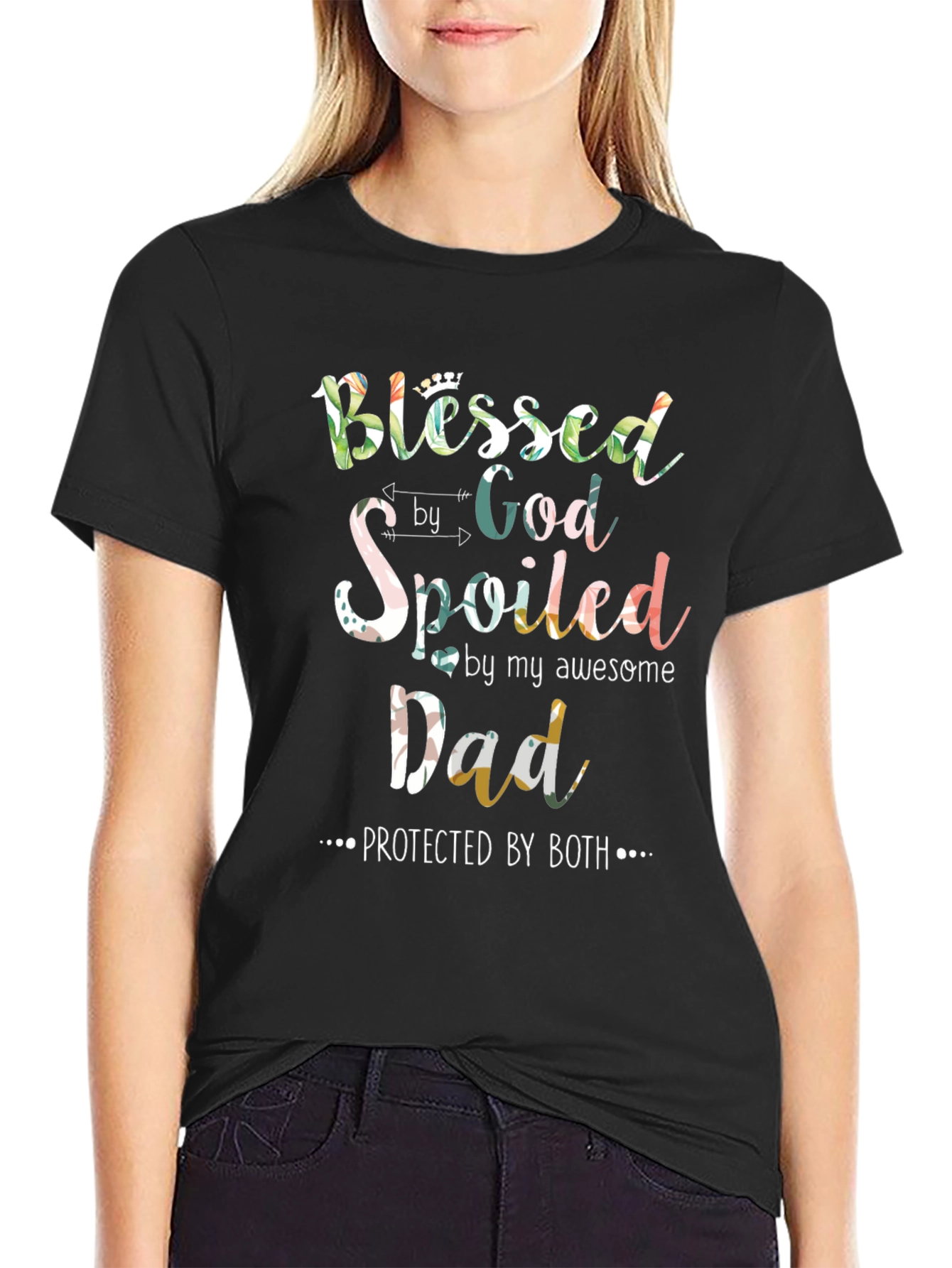 Blessed Spoiled Dad Graphic T-Shirt