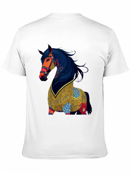 Artistic Horse Graphic T-Shirt