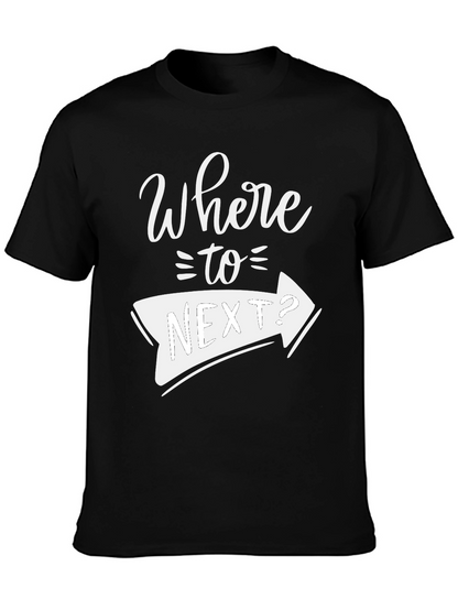 Where to Next? Graphic Tee - Black