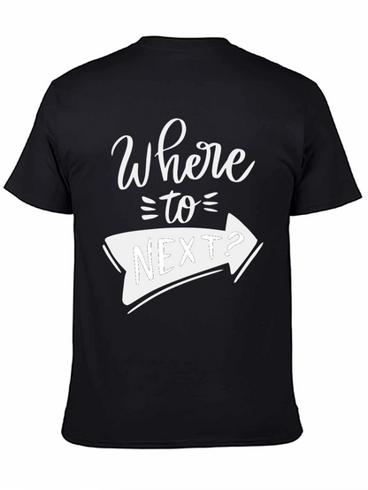 Where to Next? Graphic Tee - Black