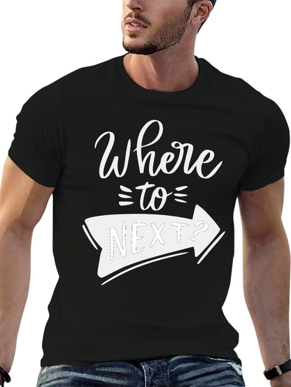 Where to Next? Graphic Tee - Black