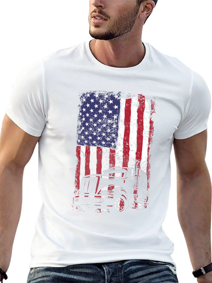 American Trucker Flag T-Shirt