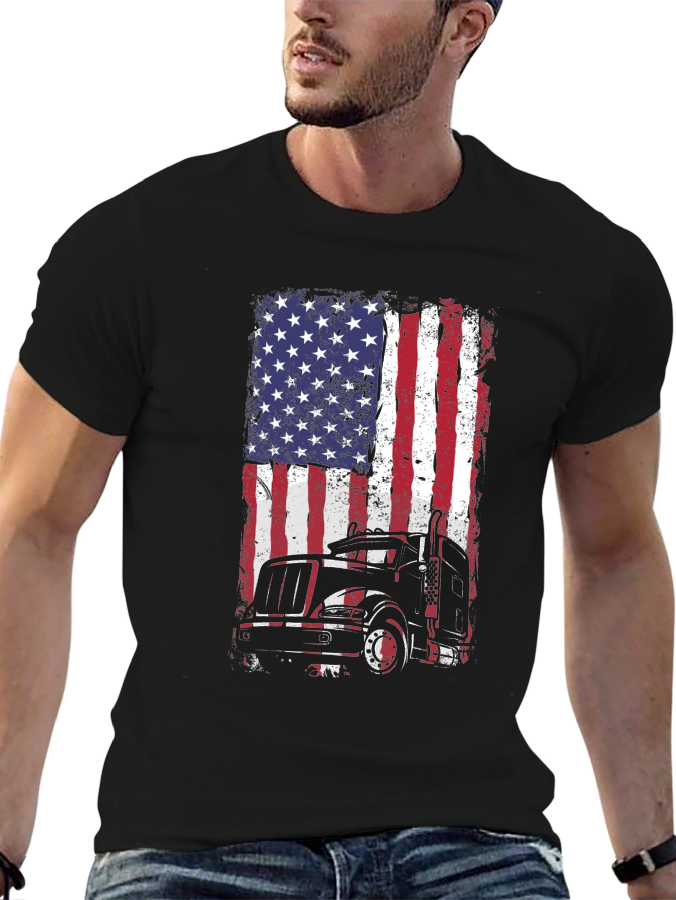 American Trucker Flag T-Shirt