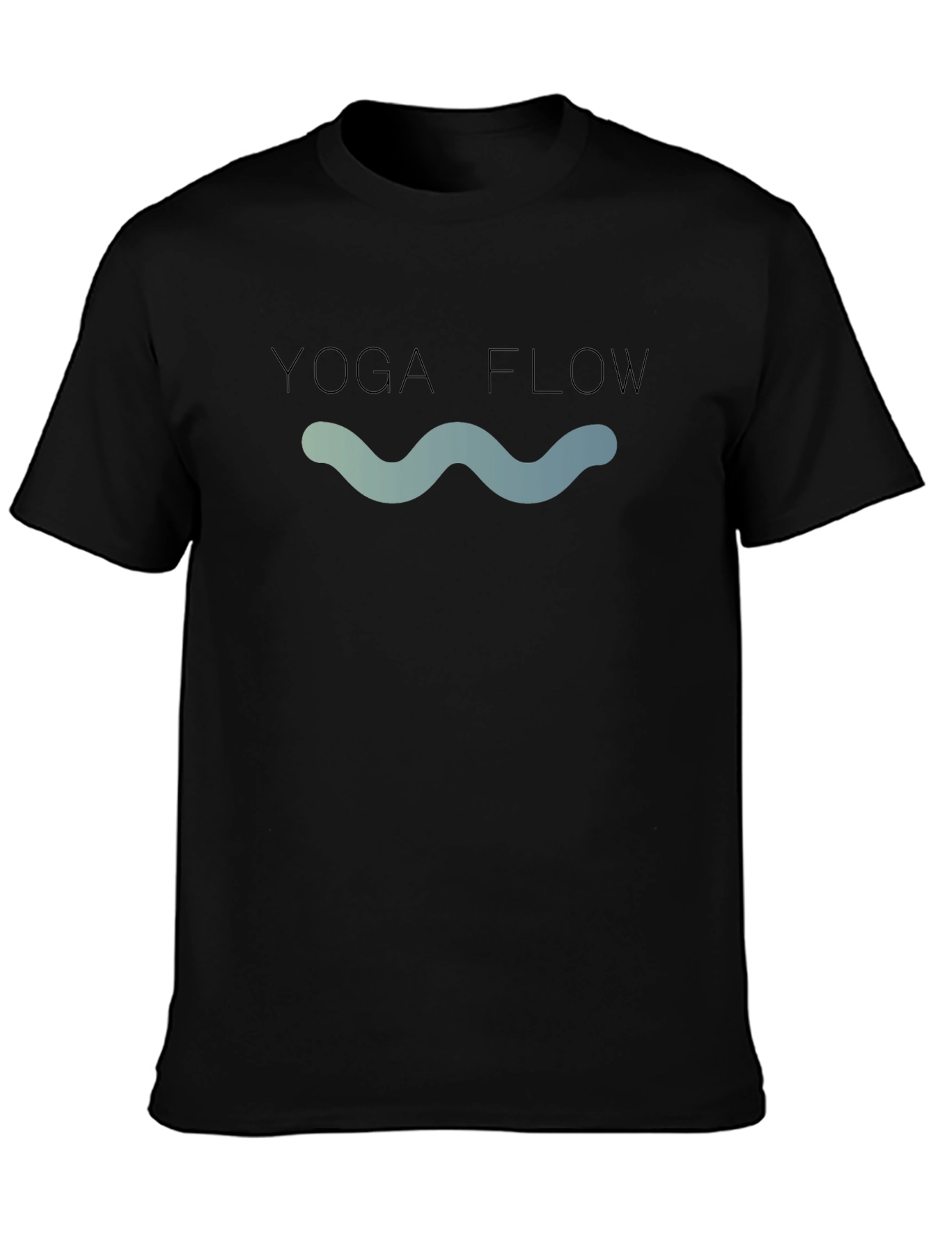Yoga Flow Graphic T-Shirt - Black