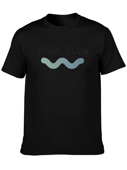 Yoga Flow Graphic T-Shirt - Black