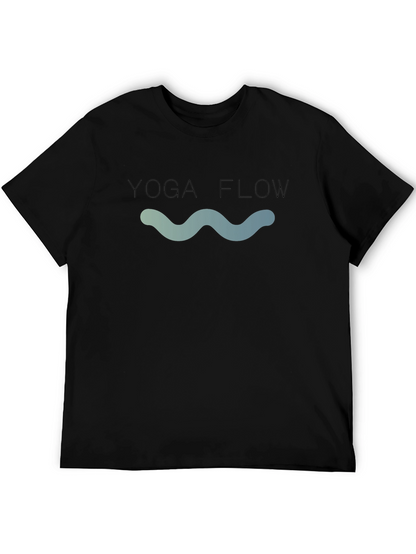 Yoga Flow Graphic T-Shirt - Black