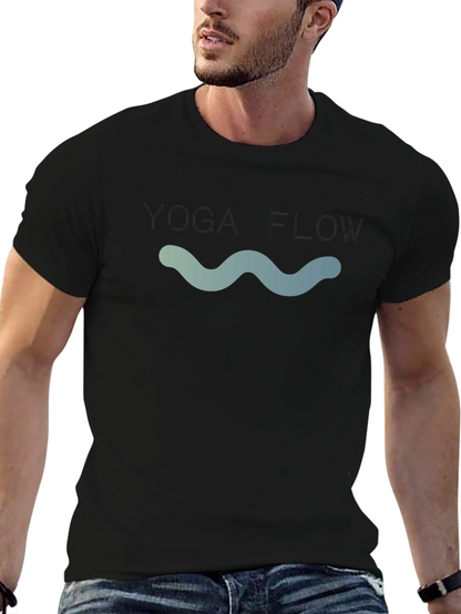 Yoga Flow Graphic T-Shirt - Black