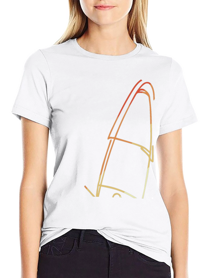 Abstract Line Art Graphic Black Tee
