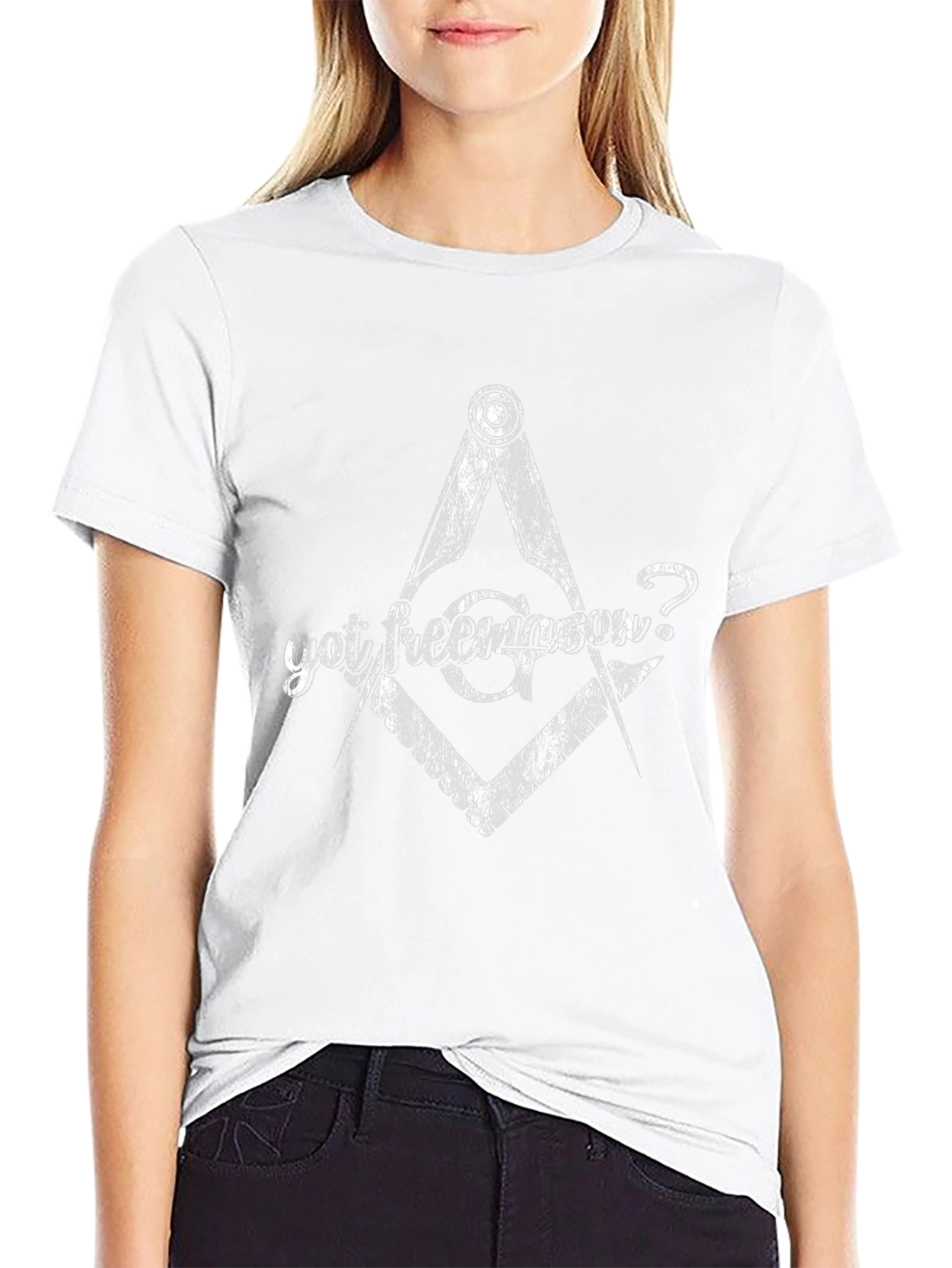 Are You Freemason? Black Graphic Tee Shirt