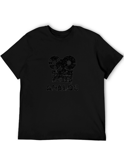 Analog Reel-to-Reel Tape Recorder Graphic Tee