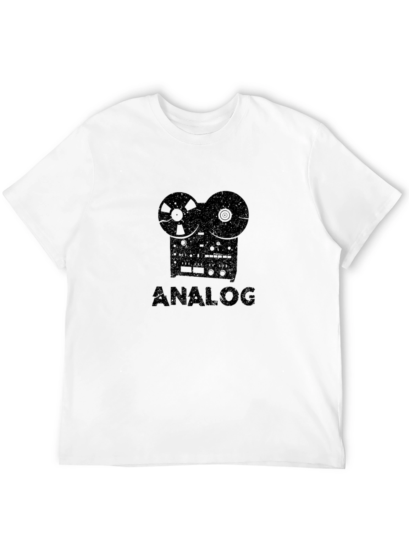 Analog Reel-to-Reel Tape Recorder Graphic Tee