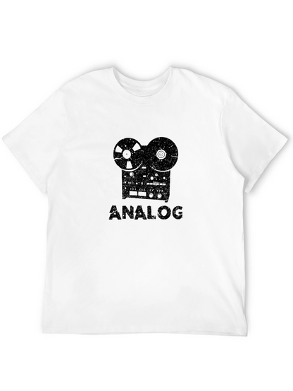 Analog Reel-to-Reel Tape Recorder Graphic Tee