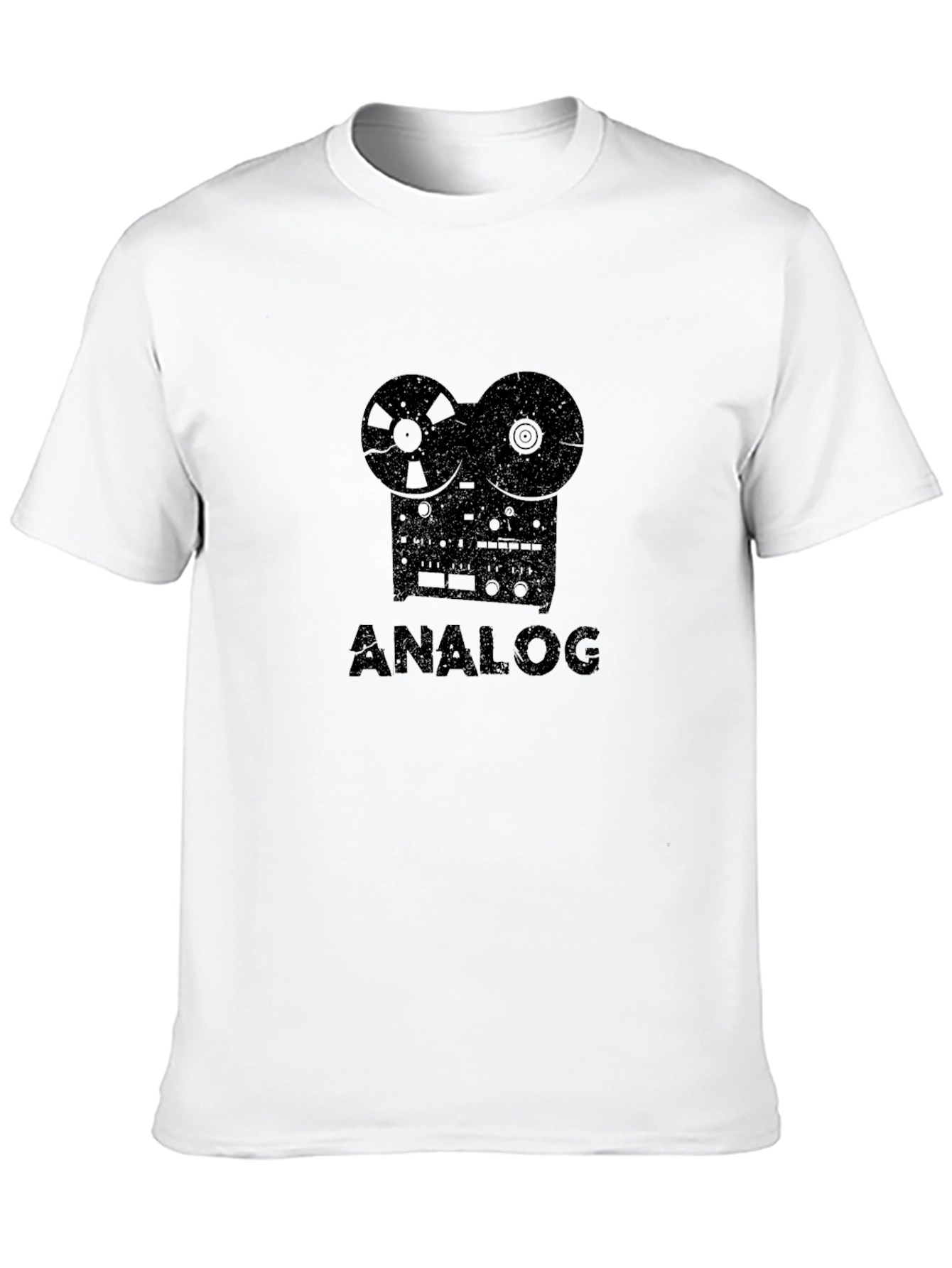 Analog Reel-to-Reel Tape Recorder Graphic Tee