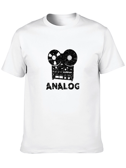 Analog Reel-to-Reel Tape Recorder Graphic Tee