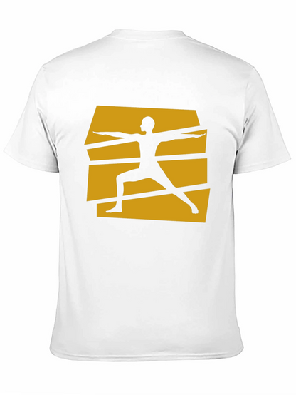 Yoga Warrior Pose Graphic Tee - Black