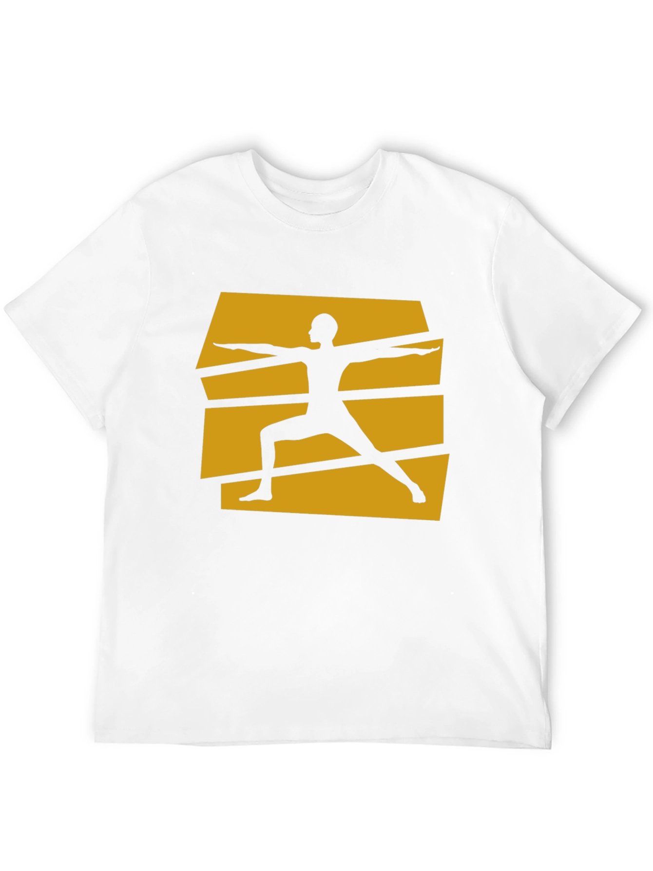 Yoga Warrior Pose Graphic Tee - Black