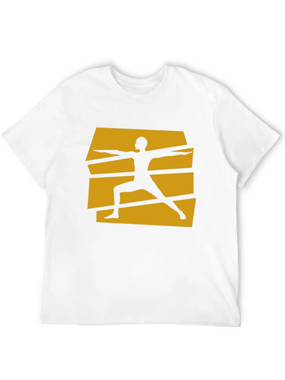 Yoga Warrior Pose Graphic Tee - Black