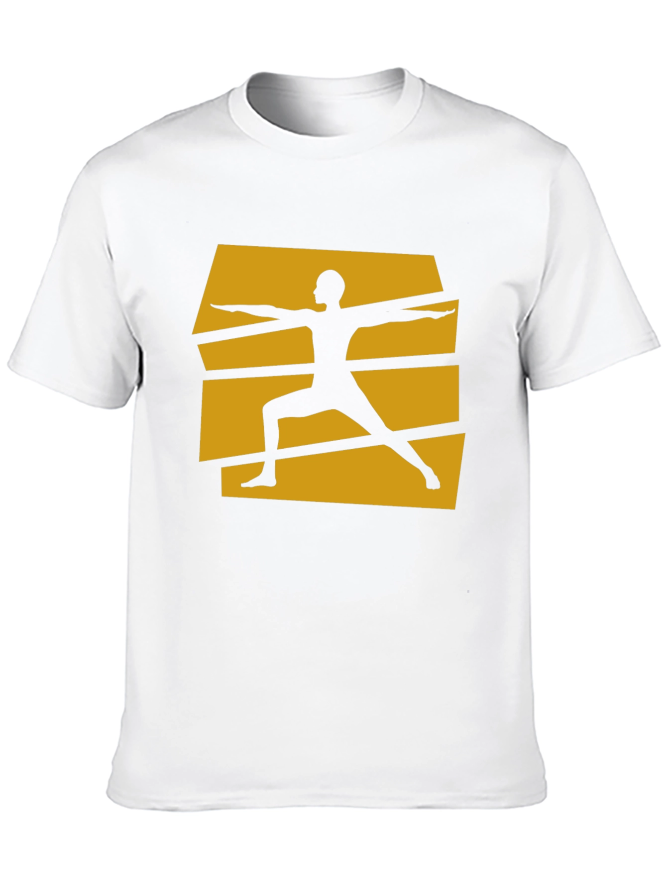 Yoga Warrior Pose Graphic Tee - Black