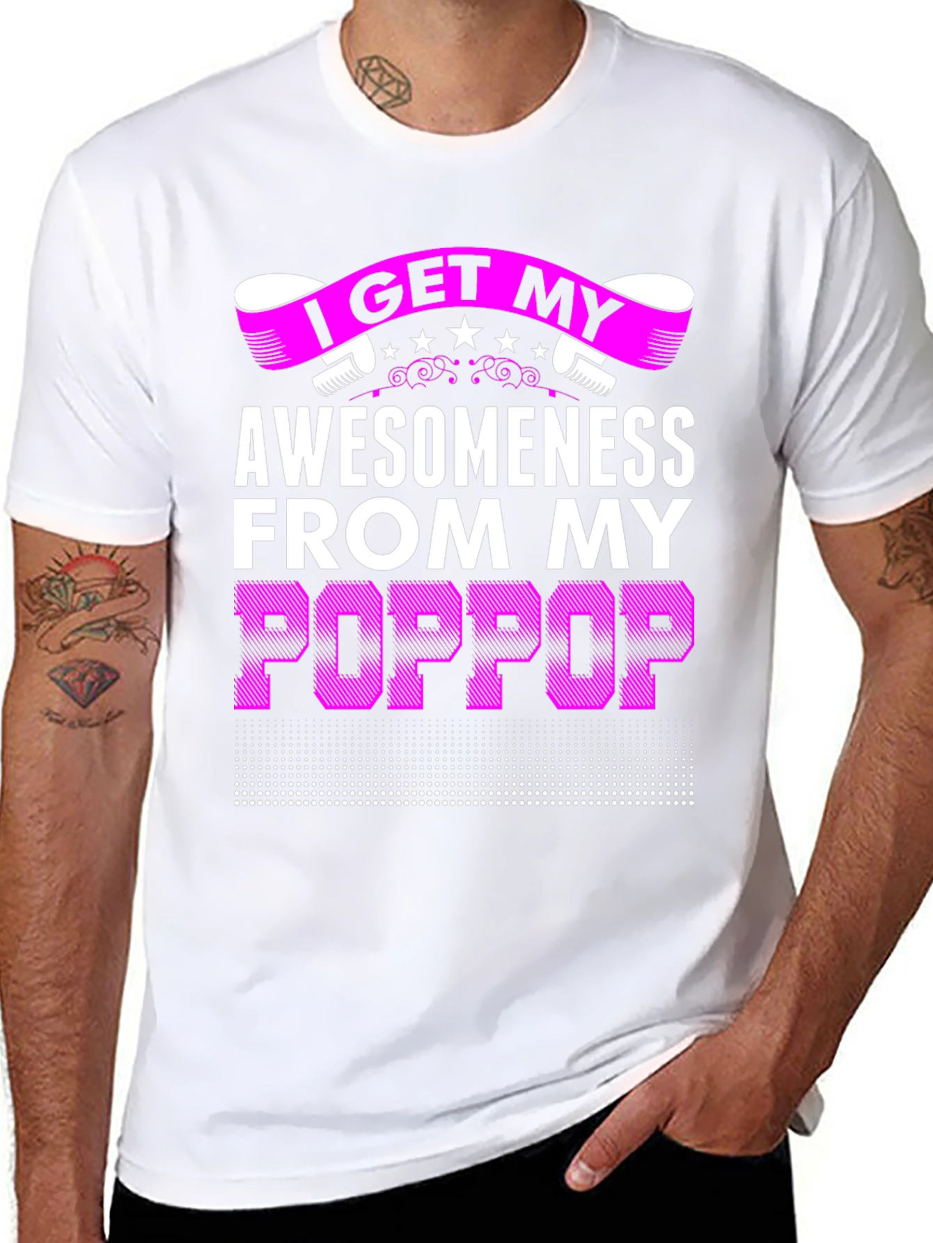 Awesomeness from My Poppop Graphic T-Shirt