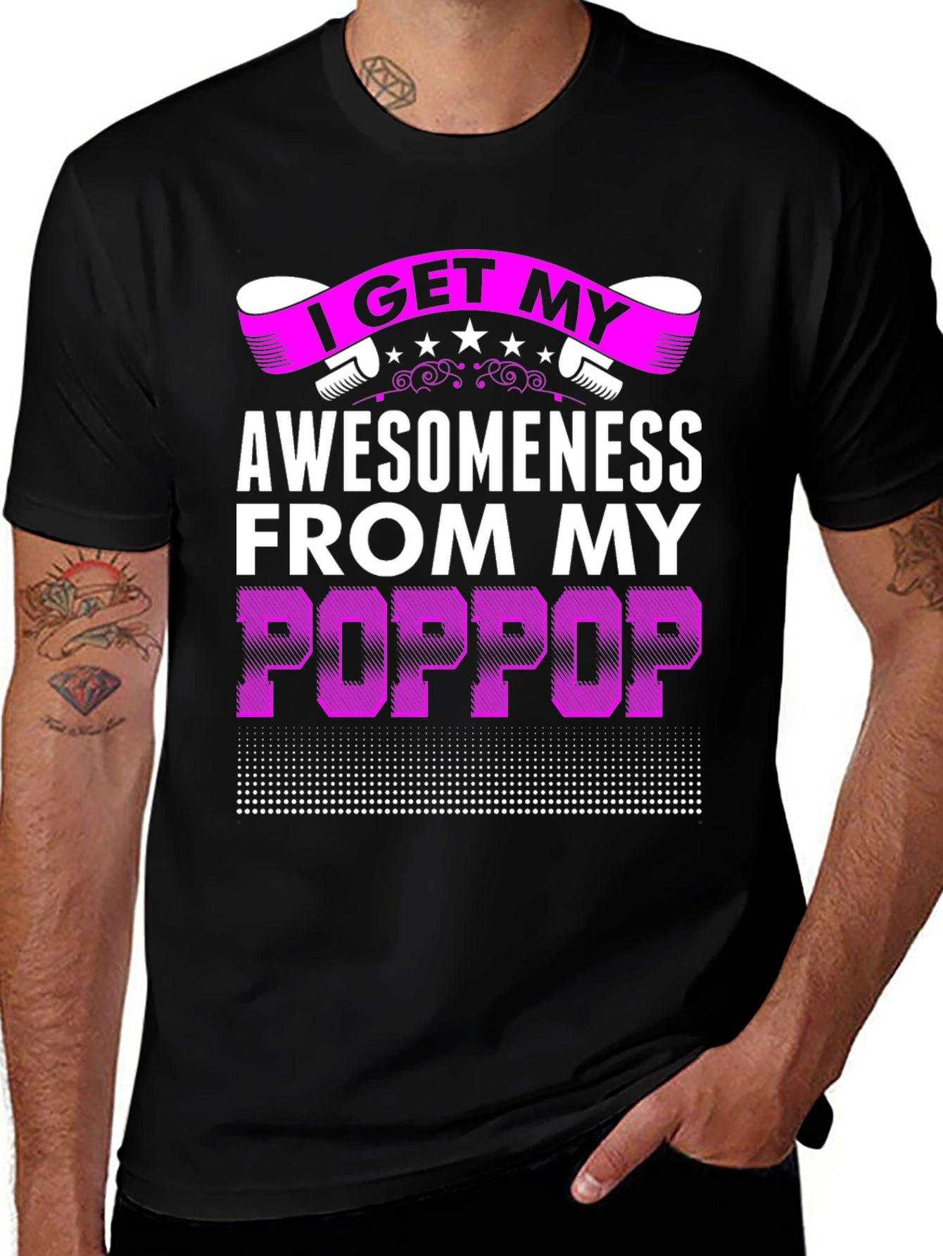 Awesomeness from My Poppop Graphic T-Shirt