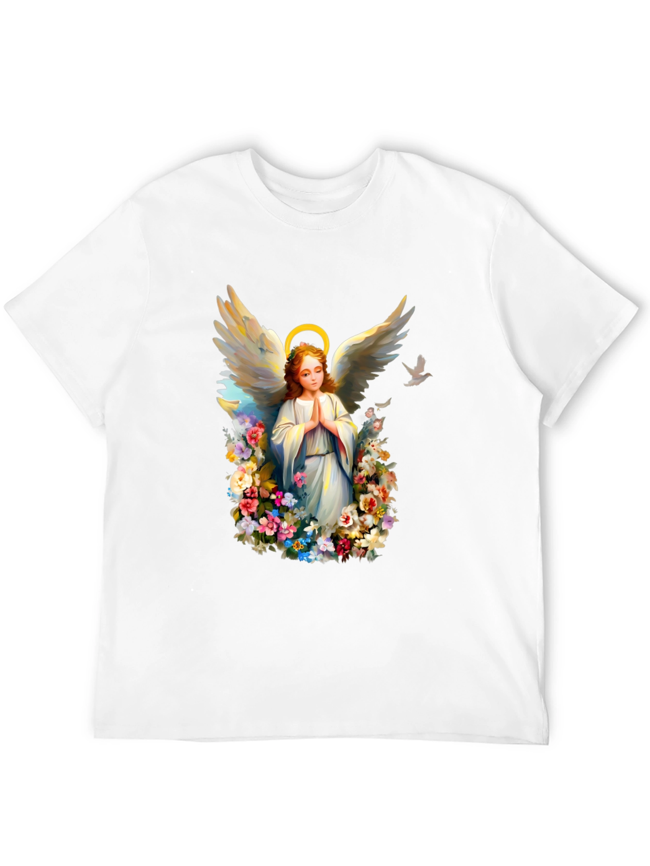 Angel Floral T-Shirt: Heavenly Graphic Tee