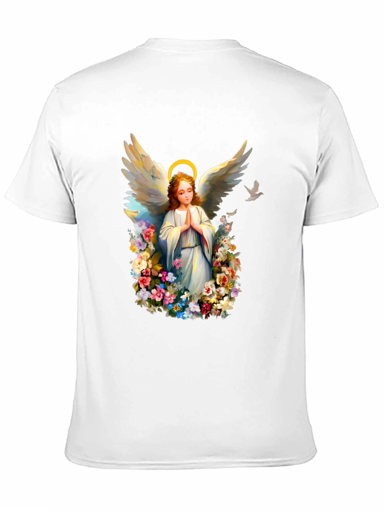 Angel Floral T-Shirt: Heavenly Graphic Tee