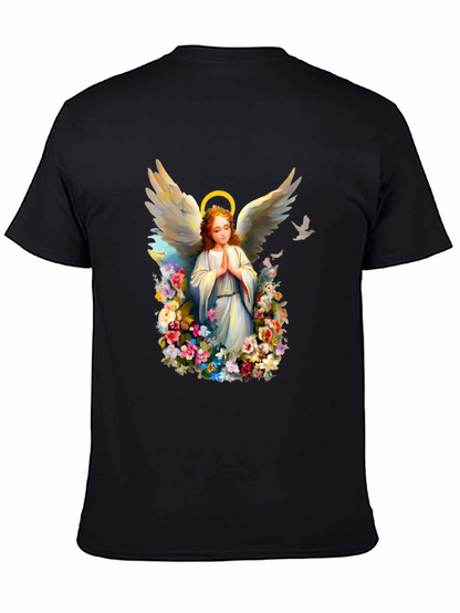 Angel Floral T-Shirt: Heavenly Graphic Tee