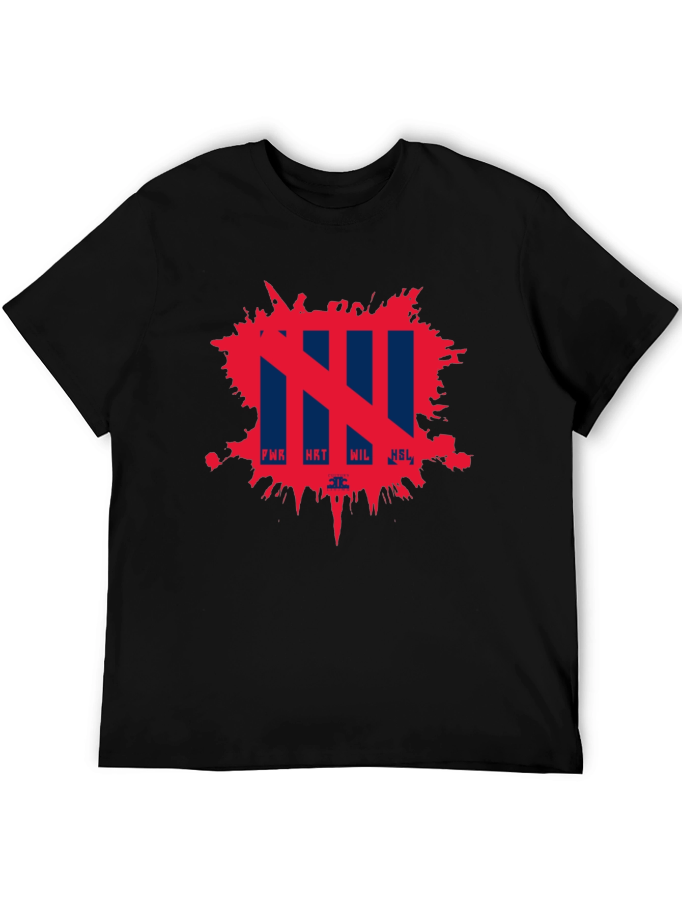 Abstract Graphic Tee - Power Hat Wil Hsl