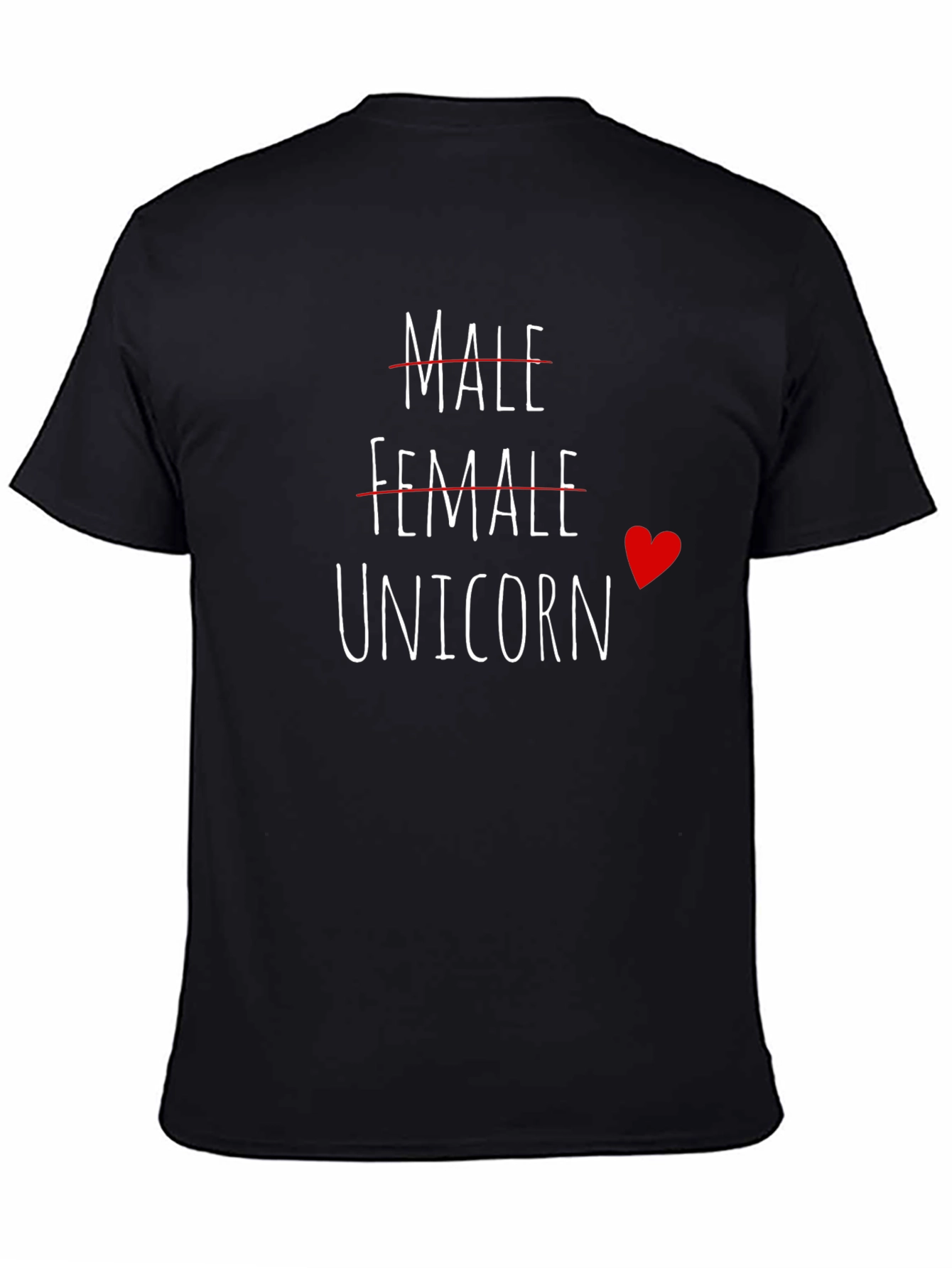 Unicorn Gender Identity Black T-Shirt