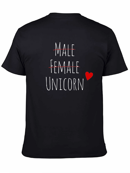 Unicorn Gender Identity Black T-Shirt