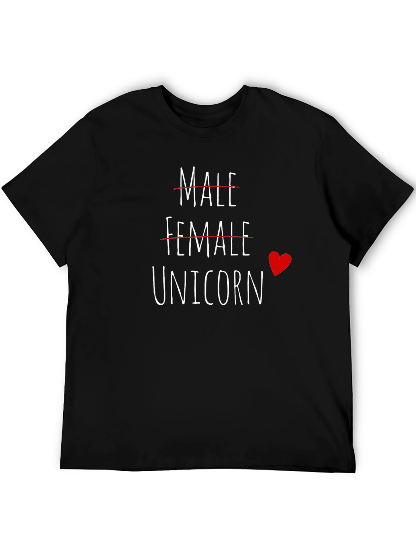Unicorn Gender Identity Black T-Shirt