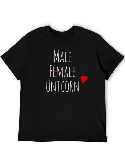 Unicorn Gender Identity Black T-Shirt
