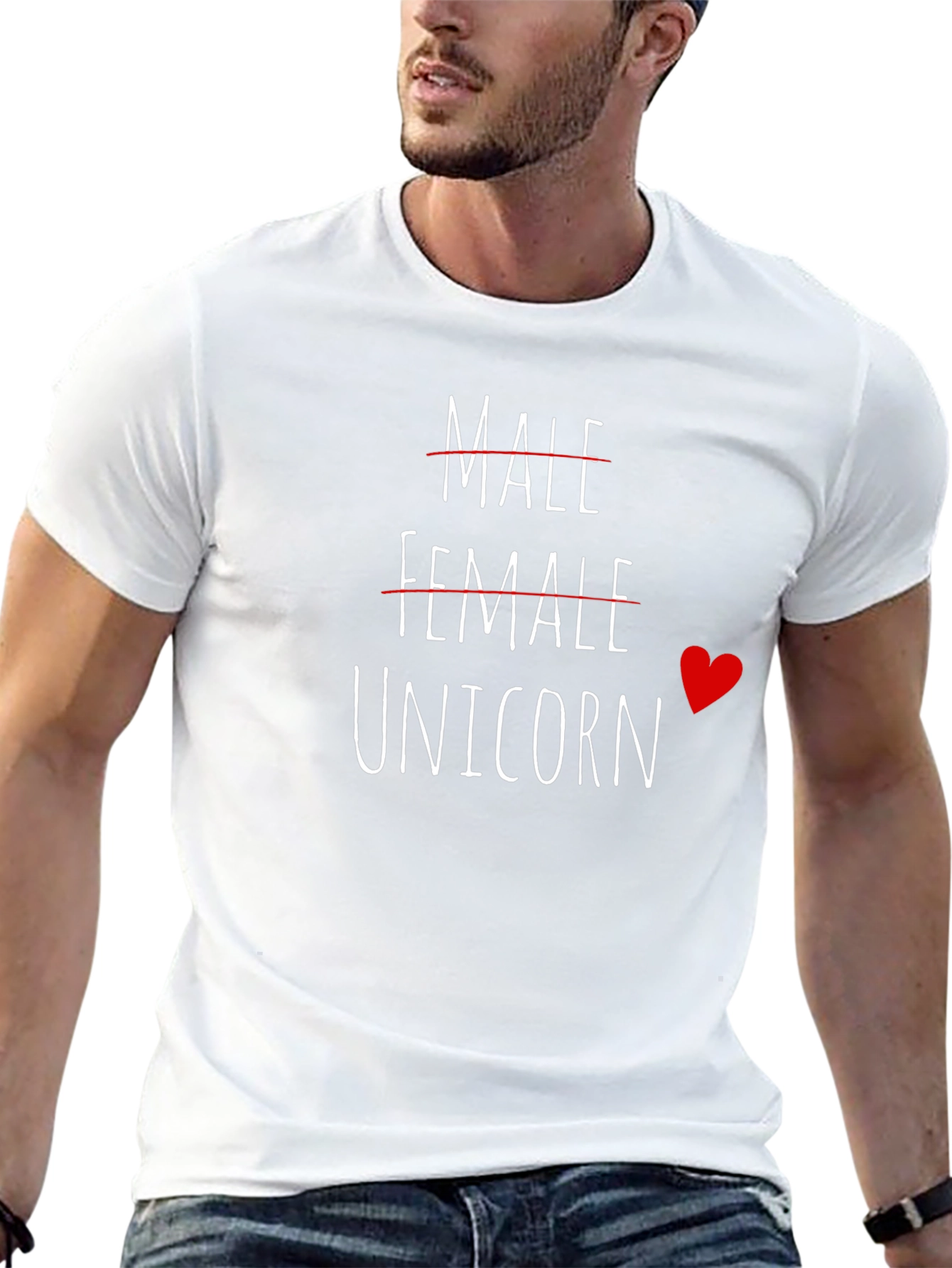 Unicorn Gender Identity Black T-Shirt