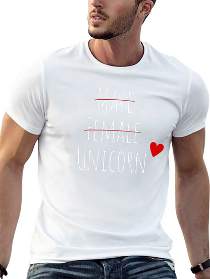 Unicorn Gender Identity Black T-Shirt