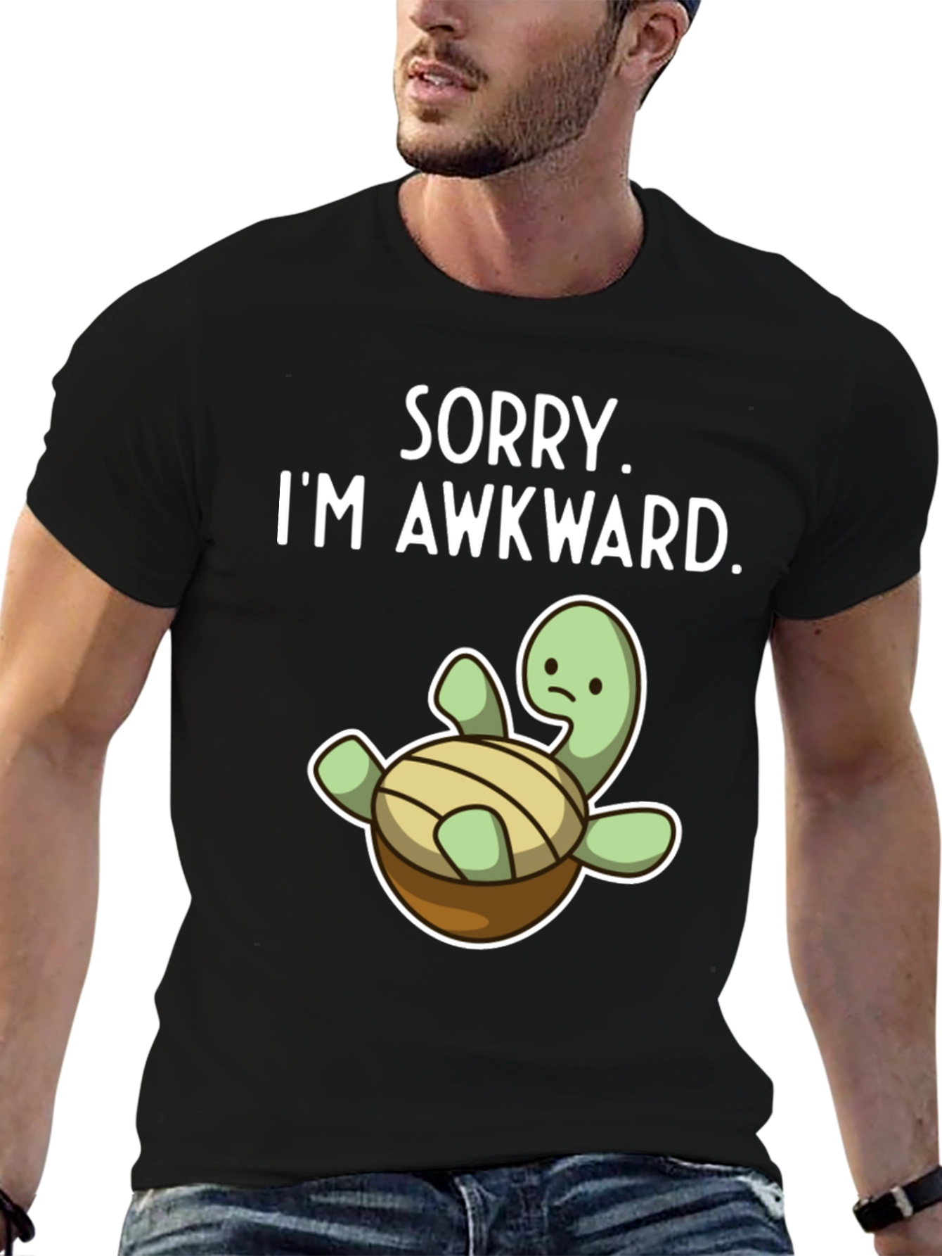 Awkward Turtle Graphic Tee - Funny Unisex Shirt