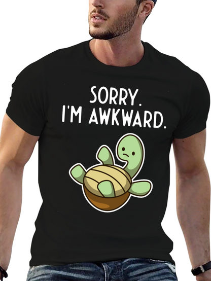 Awkward Turtle Graphic Tee - Funny Unisex Shirt