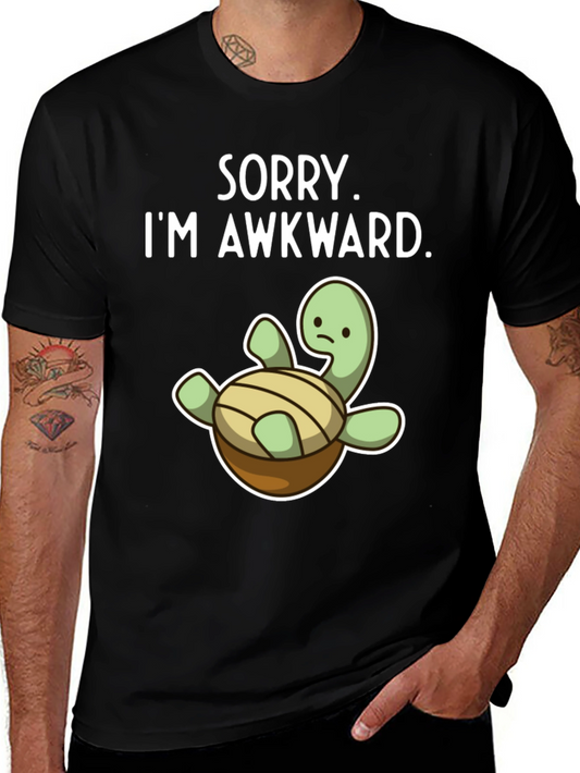 Awkward Turtle Graphic Tee - Funny Unisex Shirt