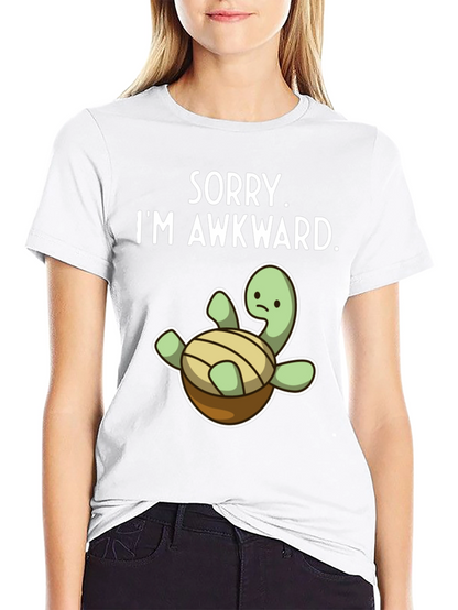 Awkward Turtle Graphic Tee - Funny Unisex Shirt