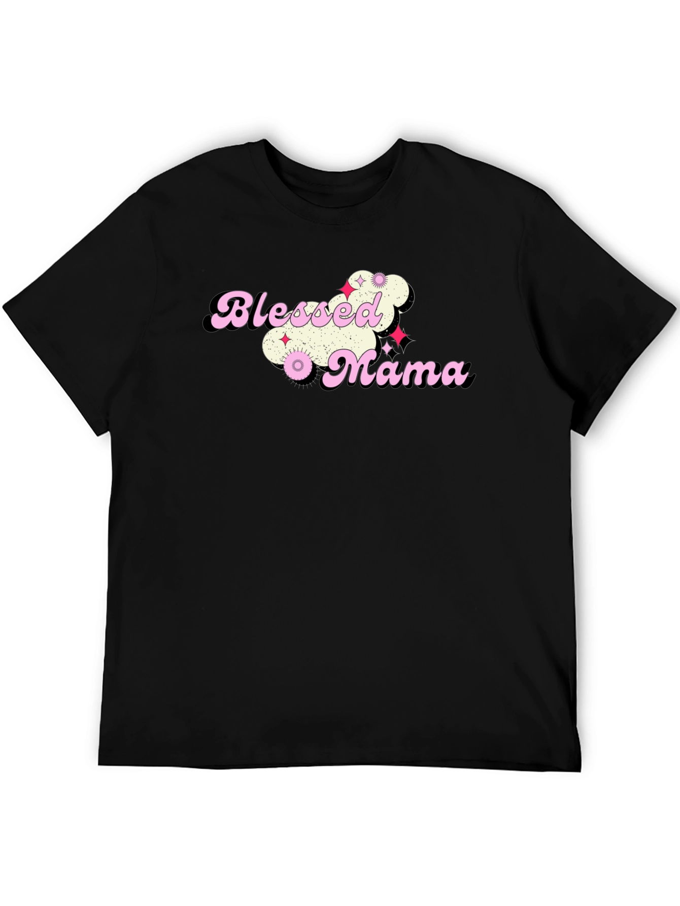 Blessed Mama Graphic T-Shirt - Trendy Mom Tee