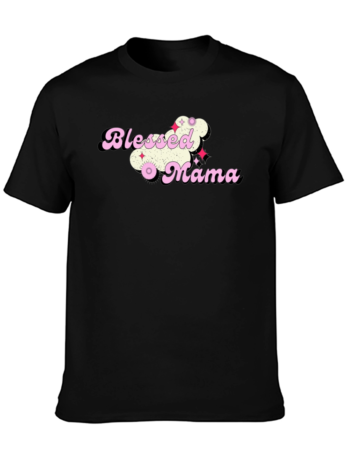 Blessed Mama Graphic T-Shirt - Trendy Mom Tee