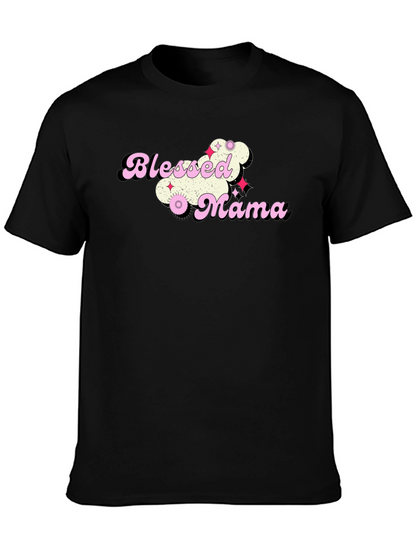 Blessed Mama Graphic T-Shirt - Trendy Mom Tee