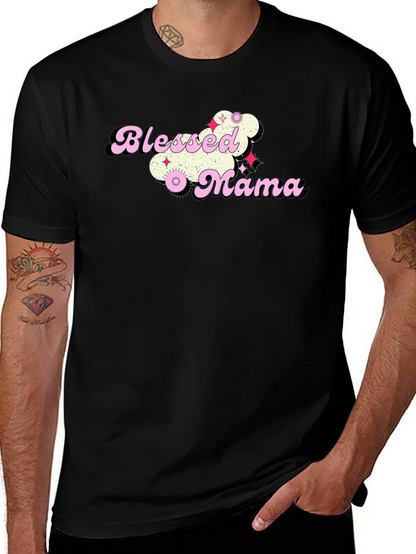 Blessed Mama Graphic T-Shirt - Trendy Mom Tee