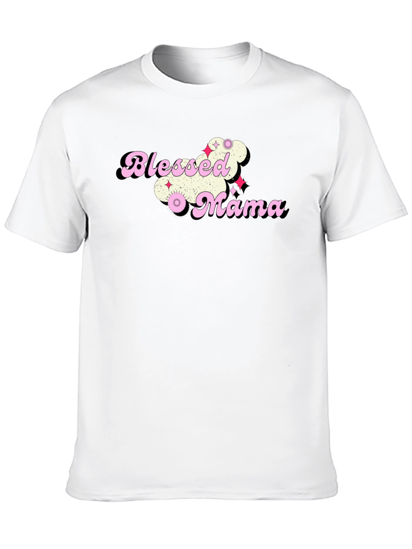 Blessed Mama Graphic T-Shirt - Trendy Mom Tee