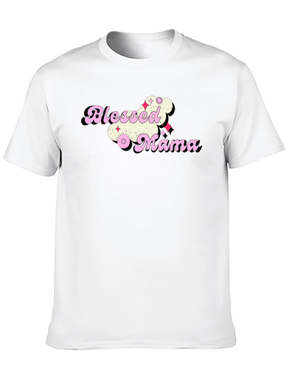 Blessed Mama Graphic T-Shirt - Trendy Mom Tee