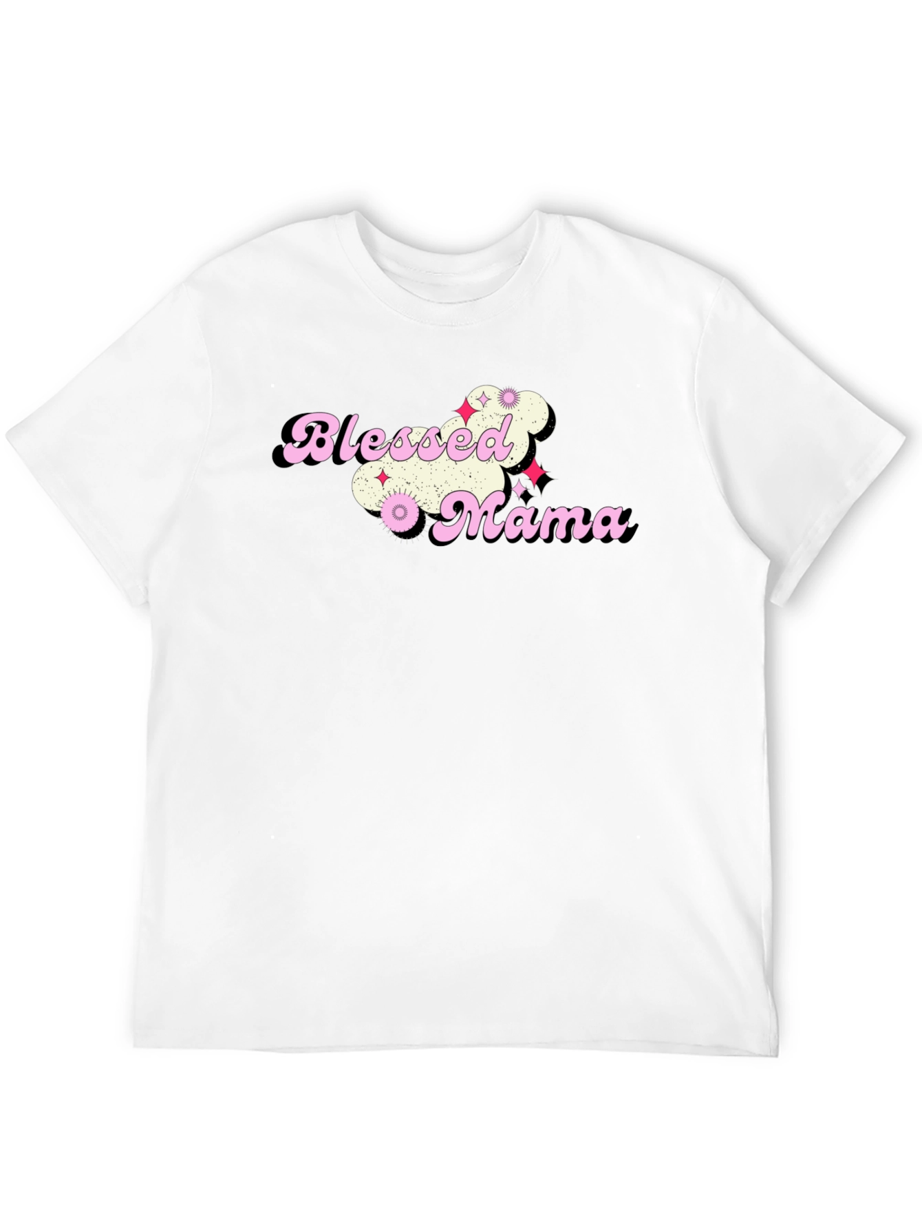 Blessed Mama Graphic T-Shirt - Trendy Mom Tee