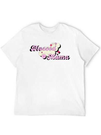 Blessed Mama Graphic T-Shirt - Trendy Mom Tee