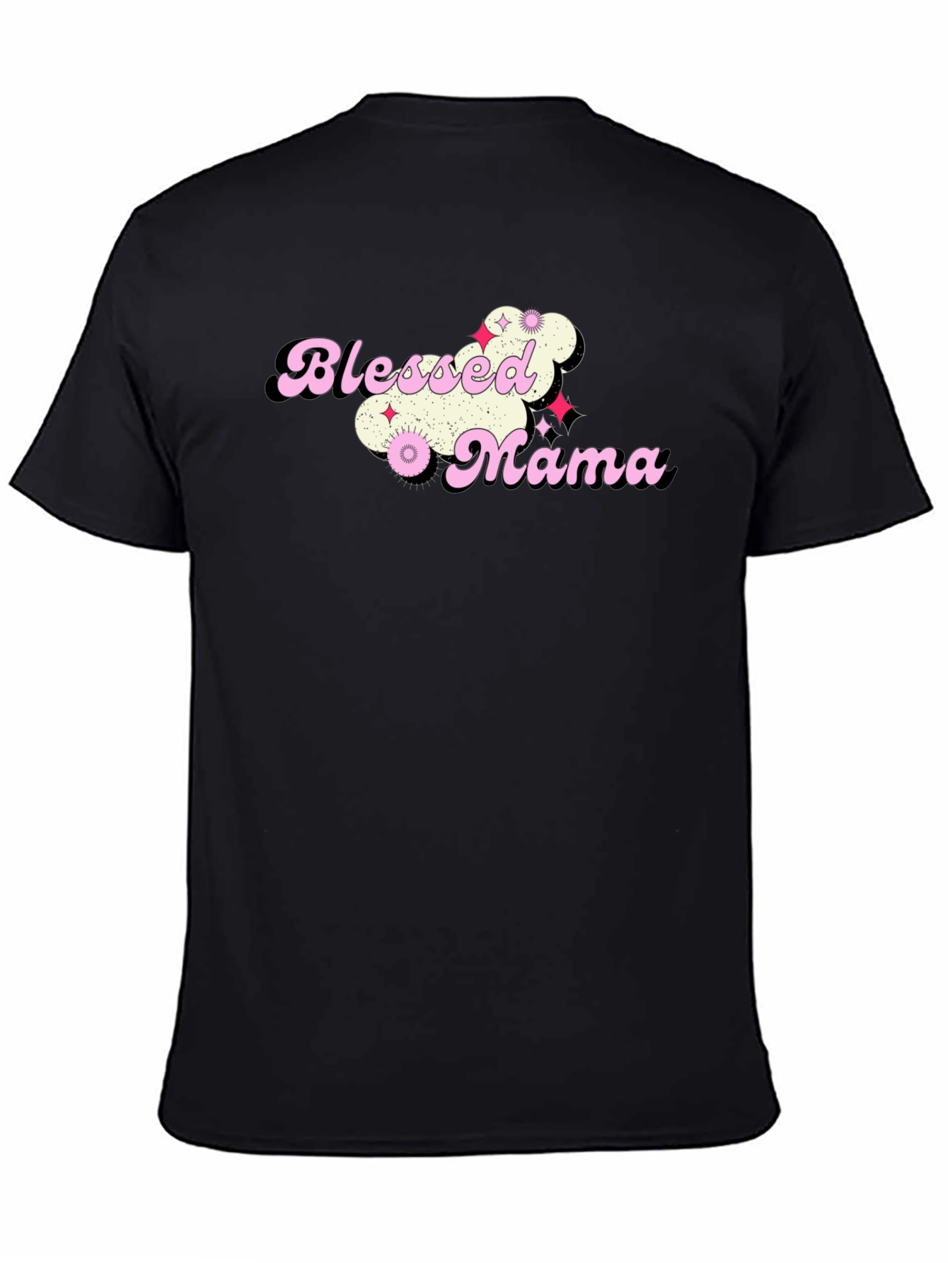 Blessed Mama Graphic T-Shirt - Trendy Mom Tee