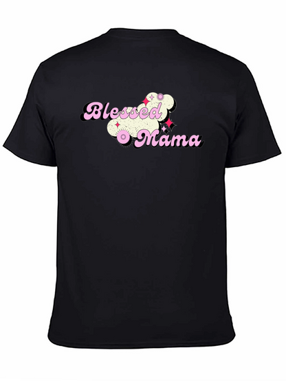 Blessed Mama Graphic T-Shirt - Trendy Mom Tee