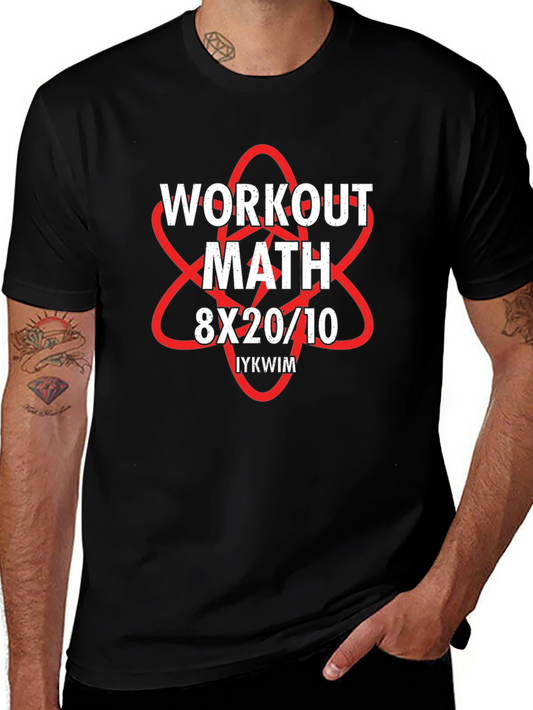 Workout Math Graphic T-Shirt - Gym Humor Tee